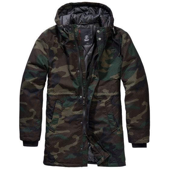 Kurtka Brandit Grid Camo Parka Woodland