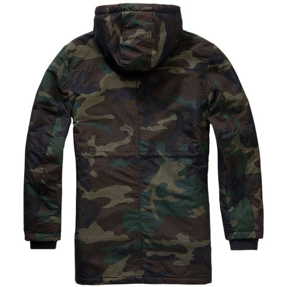 Kurtka Brandit Grid Camo Parka Woodland
