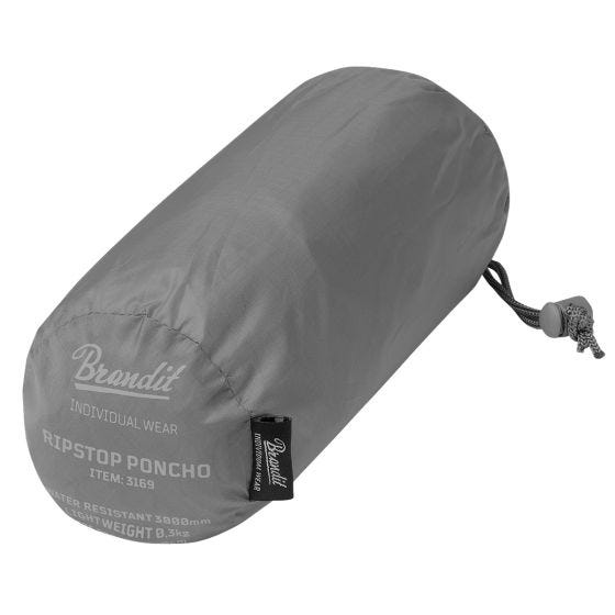 Poncho Przeciwdeszczowe Brandit Ripstop Anthracite