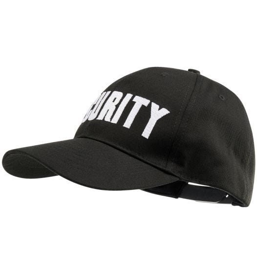 Czapka z Daszkiem Brandit Security Czarna