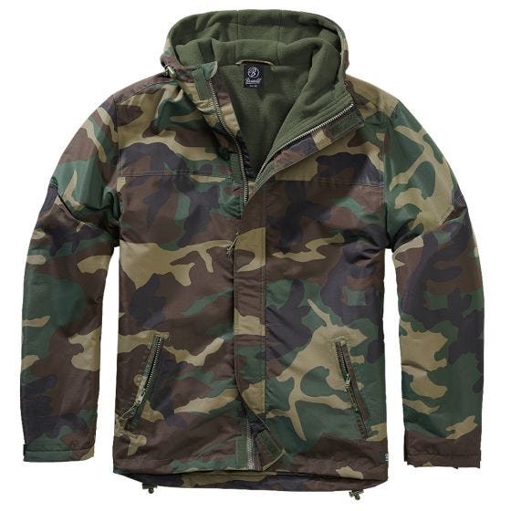 Kurtka Brandit Windbreaker Front Zip Woodland