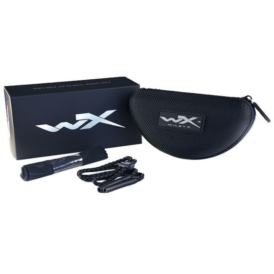 Okulary Taktyczne Wiley X WX Valor - Smoke - Clear - Czarne