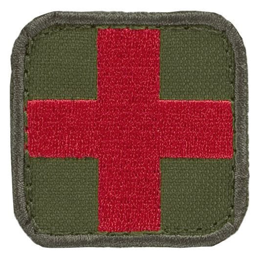 Naszywka Condor Medic Patch Oliwkowo-Czerwona