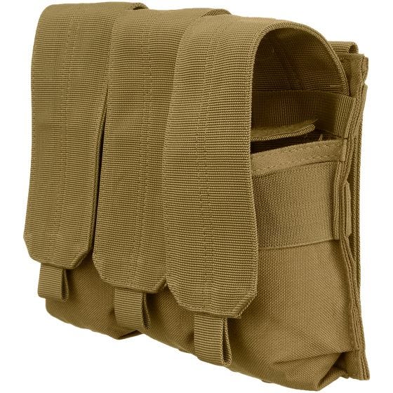 Ładownica Potrójna Condor na Magazynki M4/M16 MOLLE Coyote Brown