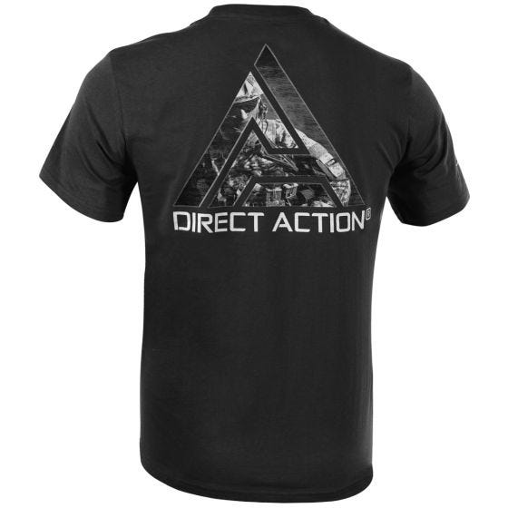 Koszulka T-shirt Direct Action Logo D.A. 3 Czarna