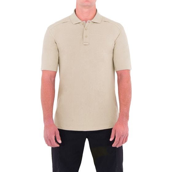 Koszula Męska First Tactical Cotton Polo z Kieszenią na Długopis Krótki Rękaw Khaki