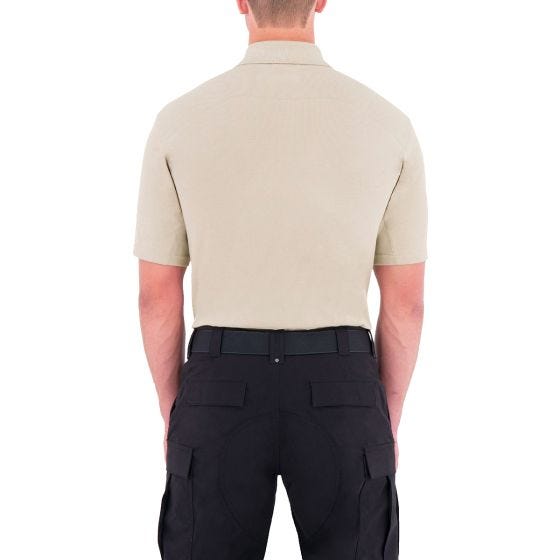 Koszula Męska First Tactical Cotton Polo z Kieszenią na Długopis Krótki Rękaw Khaki