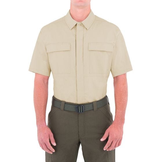 Koszula First Tactical Tactix BDU Krótki Rękaw Khaki
