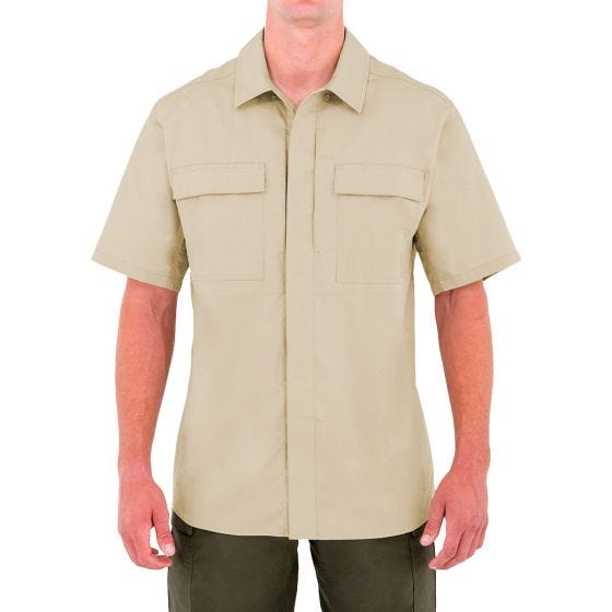 Koszula First Tactical Tactix BDU Krótki Rękaw Khaki