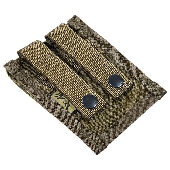 Ładownica Podwójna Flyye na Magazynki 9mm MOLLE Coyote Brown