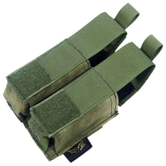 Ładownica Podwójna Flyye na Magazynki 9mm Ver. HP MOLLE A-TACS FG
