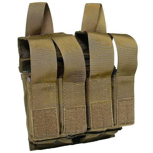 Ładownica Podwójna Flyye na Magazynki M4/M16 + 4 do Pistoletu Coyote Brown