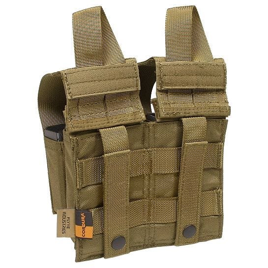 Ładownica Podwójna Flyye na Magazynki M4/M16 + 4 do Pistoletu Coyote Brown