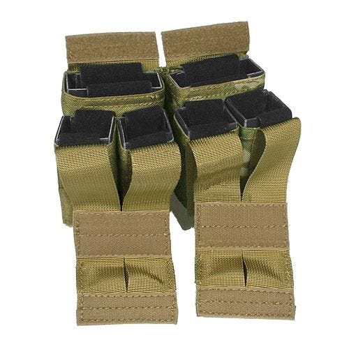 Ładownica Podwójna Flyye na Magazynki M4/M16 + 4 do Pistoletu MultiCam
