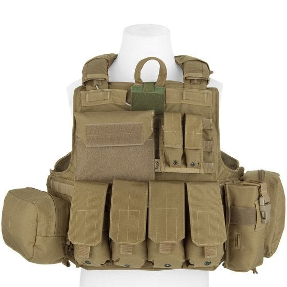 Kamizelka Taktyczna Flyye Force Recon z Kompletem Ładownic ver. Mar Khaki
