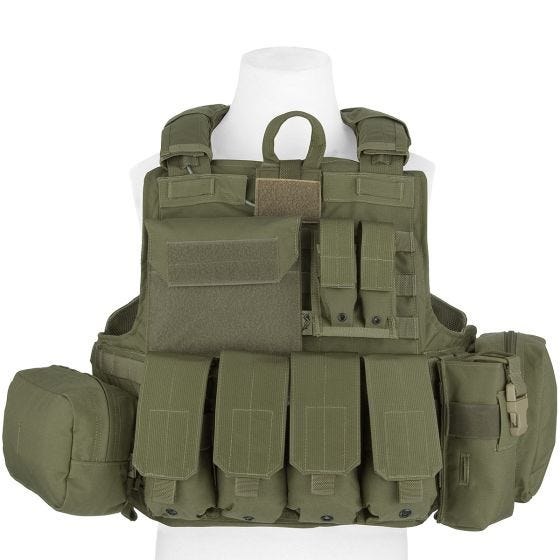 Kamizelka Taktyczna Flyye Force Recon z Kompletem Ładownic ver. Mar Ranger Green
