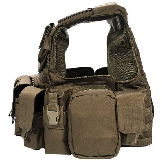 Kamizelka Taktyczna Flyye Force Recon z Kompletem Ładownic ver. Land Coyote Brown