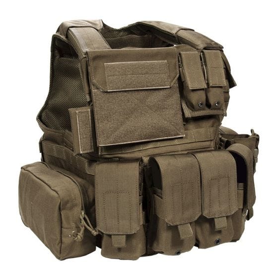 Kamizelka Taktyczna Flyye Force Recon z Kompletem Ładownic ver. Land Coyote Brown