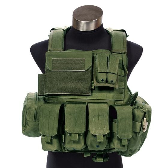Kamizelka Taktyczna Flyye Force Recon z Kompletem Ładownic ver. Land Olive Drab