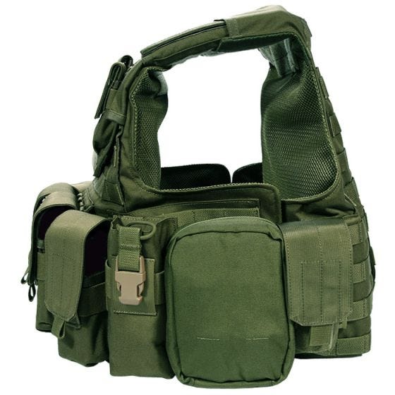Kamizelka Taktyczna Flyye Force Recon z Kompletem Ładownic ver. Land Olive Drab