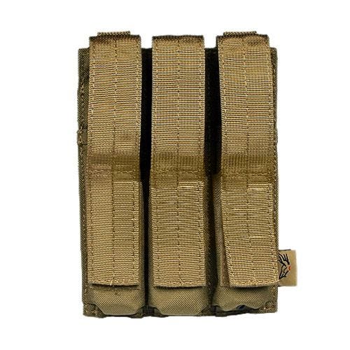 Ładownica Potrójna Flyye na Magazynki MP5 MOLLE Coyote Brown