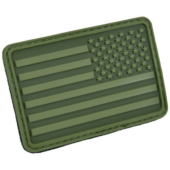 Naszywka Hazard 4 Flaga USA Prawa Olive Green