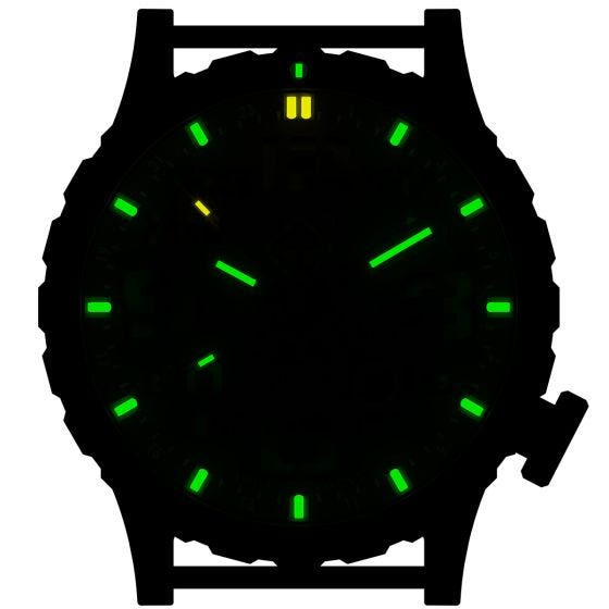 Zegarek Hazard 4 Heavy Water Diver Titanium Tritium Blackout Zielono-Żółty