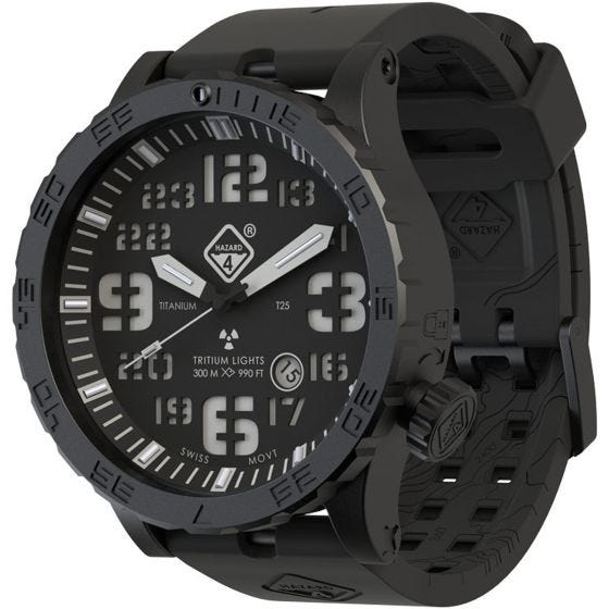 Zegarek Hazard 4 Heavy Water Diver Titanium Tritium Nightwatch Zielono-Żółty