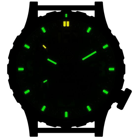 Zegarek Hazard 4 Heavy Water Diver Titanium Tritium Nightwatch Zielono-Żółty