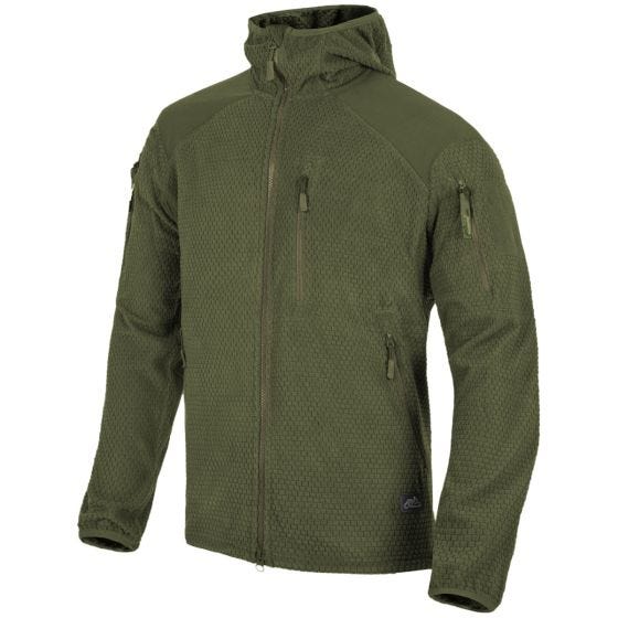 Polar Helikon Alpha Hoodie Jacket Grid Oliwkowy
