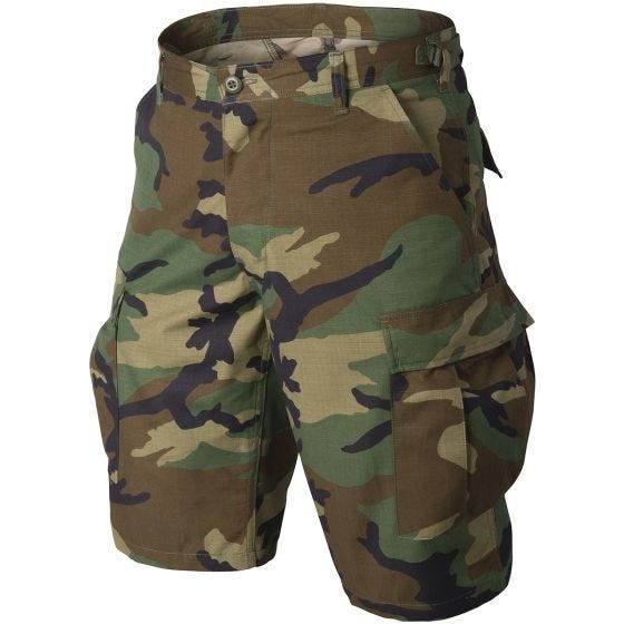 Szorty Helikon BDU Ripstop Woodland