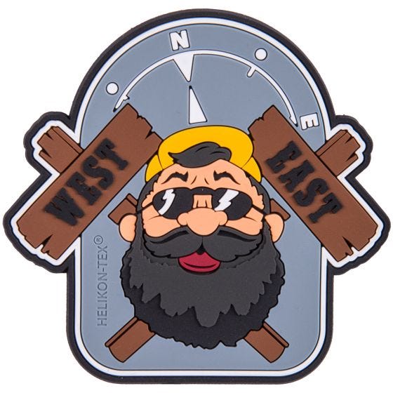 Naszywka Helikon Beardman Outback Szara