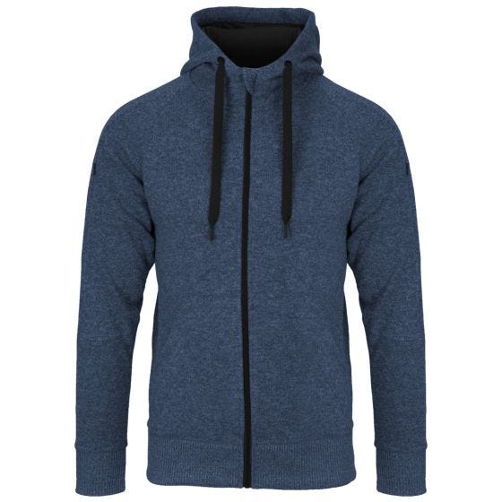 Bluza Helikon Covert Tactical Hoodie Full Zip Niebieski Melanż