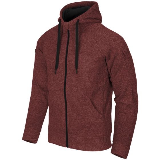 Bluza Helikon Covert Tactical Hoodie Full Zip Czerwony Melanż