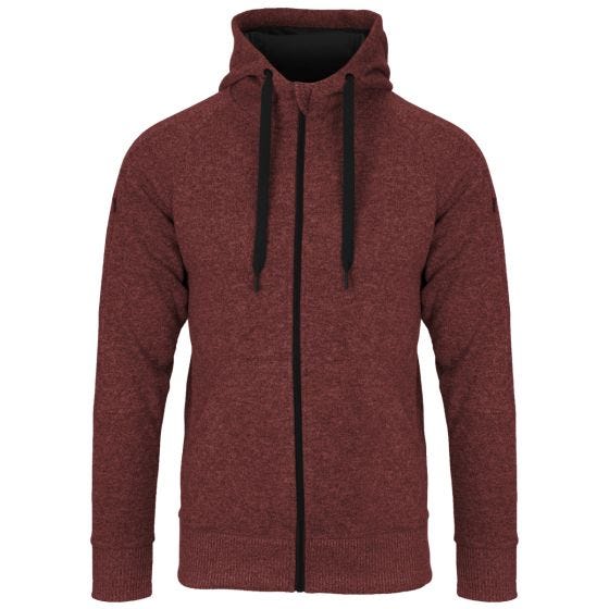 Bluza Helikon Covert Tactical Hoodie Full Zip Czerwony Melanż