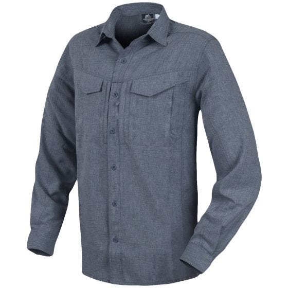 Koszula Helikon Defender Mk2 Gentleman Długi Rękaw Melange Czarno-Szara