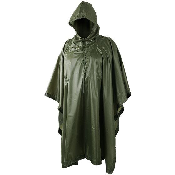 Poncho Przeciwdeszczowe Helikon Ripstop Oliwkowe