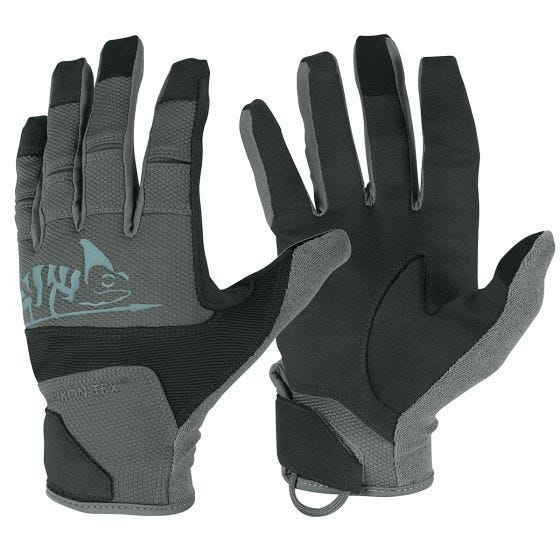 Rękawice Taktyczne Helikon Range Hard Gloves Czarne/Shadow Grey