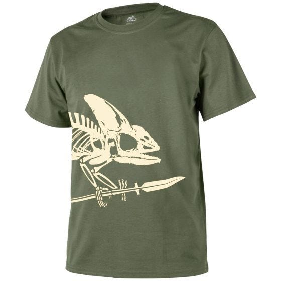 Koszulka T-shirt Helikon Full Body Skeleton Olive Green