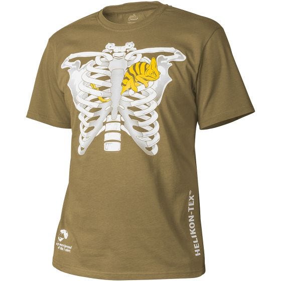 Koszulka T-shirt Helikon Kameleon w Klatce Piersiowej Coyote