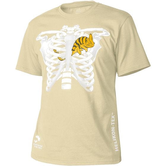 Koszulka T-shirt Helikon Kameleon w Klatce Piersiowej Khaki
