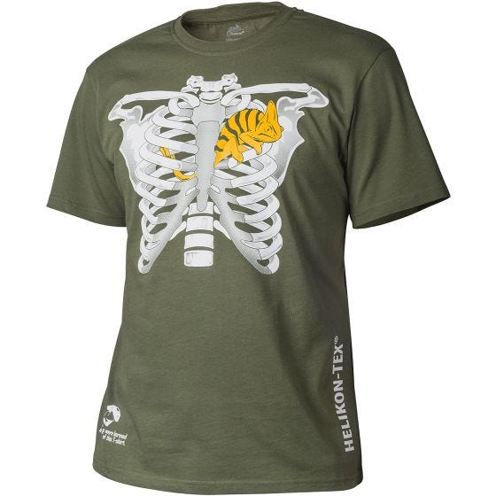 Koszulka T-shirt Helikon Kameleon w Klatce Piersiowej Olive Green