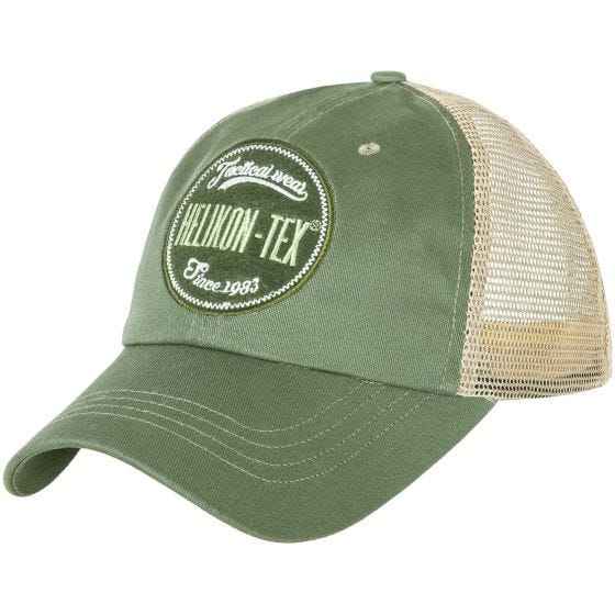 Czapka Bejsbolówka Helikon Trucker Logo Zielona