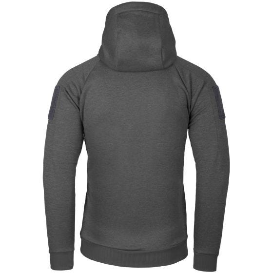 Bluza Helikon Urban Tactical Hoodie Full Zip Czarno-Szary Melanż