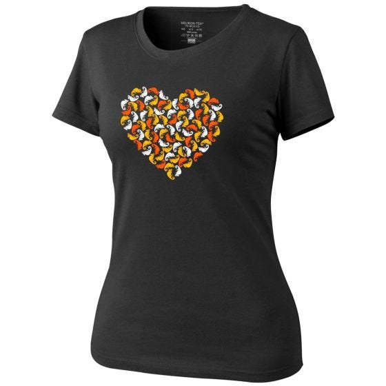 Koszulka T-shirt Helikon Chameleon Heart Damska Czarna