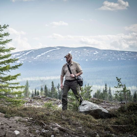 Spodnie Helikon Woodsman Taiga Green