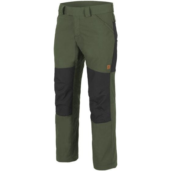 Spodnie Helikon Woodsman Taiga Green / Czarne