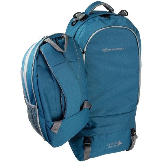Plecak Highlander X-Plorer 60+20L Niebieski