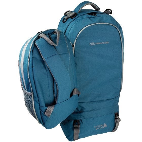 Plecak Highlander X-Plorer 80+20L Niebieski