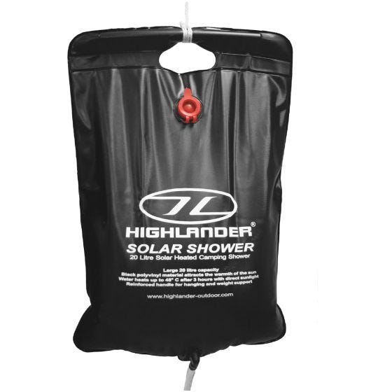 Prysznic Turystyczny Highlander 20L Solarny Czarny